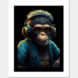 Monkey love music Posters and Art